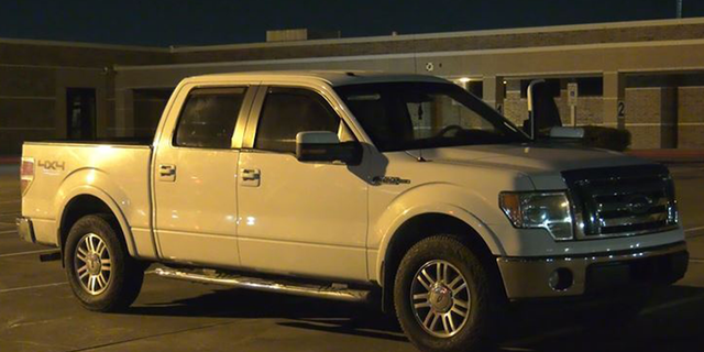 The driver's white Ford.