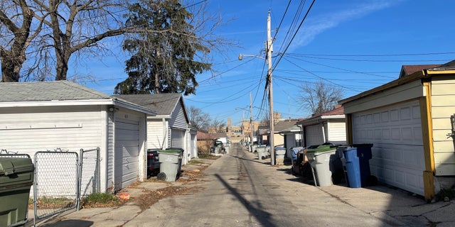 The street behind Darrell Brooks' Milwaukee home, where he filmed part of a music video that also featured the red SUV believed to have been used to mow down parade participants in Waukesha Sunday.