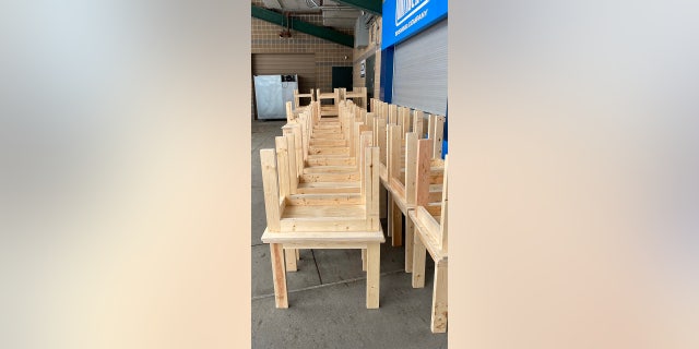 Woodworking with a Purpose building desks for children across central Iowa. 