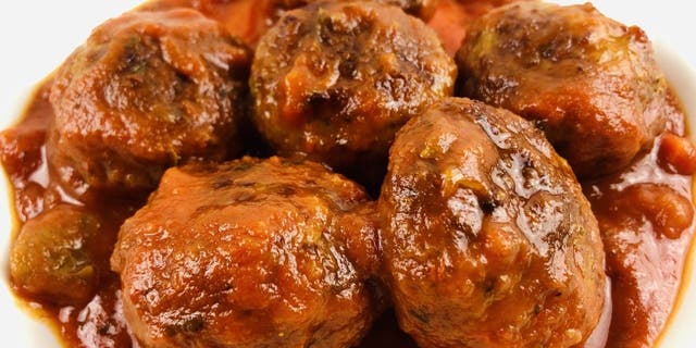 Jessica Clark's slow cooker meatball recipe is made with almond flour, dried basil, oregano, marinara sauce and other seasonings.