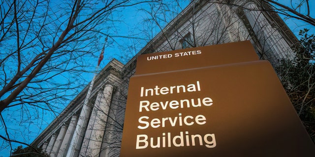 This photo taken April 13, 2014 shows the headquarters of the Internal Revenue Service (IRS) in Washington.