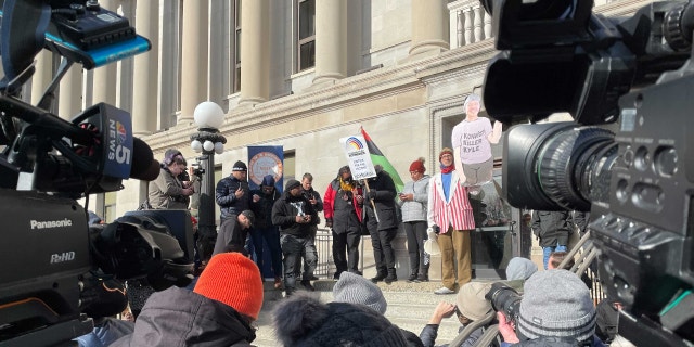 Kenosha protesters on Nov. 19 (Fox News)