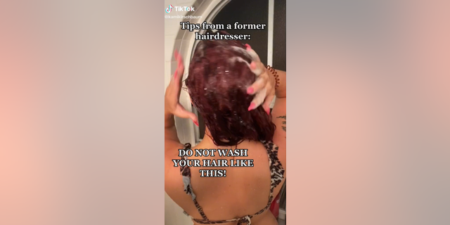 Kami Kirschbaum took her hairdressing skills to TikTok to show people how to wash their hair properly. The video has amassed 1.4 million views in six days.