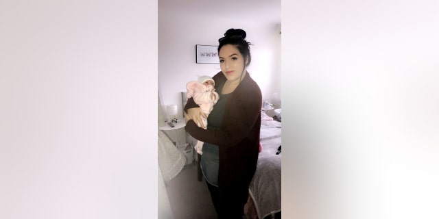 Lillie Monro, 24, from Halstead, United Kingdom, lost 100 pounds in one year after doctors told her she might not see her newborn baby grow up because of her weight. (SWNS)