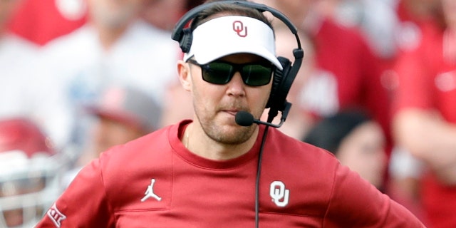 Oklahoma head coach Lincoln Riley watches his team play against Iowa State Nov. 20, 2021, in Norman, Okla.