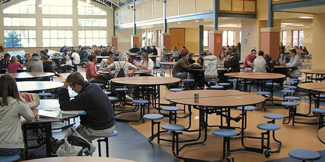 The interior of Exeter High School