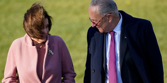 House Speaker Nancy Pelosi of Calif., and Senate Majority Leader Chuck Schumer
