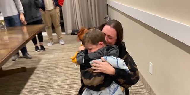 Noah Clare was reunited with his mother, Amanda Leigh Ennis, in Orange County, Calif., after he went missing in Tennessee on Nov. 6.