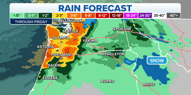 Northwest rain forecast