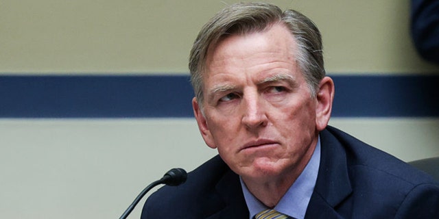 Rep. Paul Gosar, R-Ariz., attends a House Oversight and Reform Committee hearing titled The Capitol Insurrection: Unexplained Delays and Unanswered Questions, on Capitol Hill on May 12, 2021 in Washington, DC. 