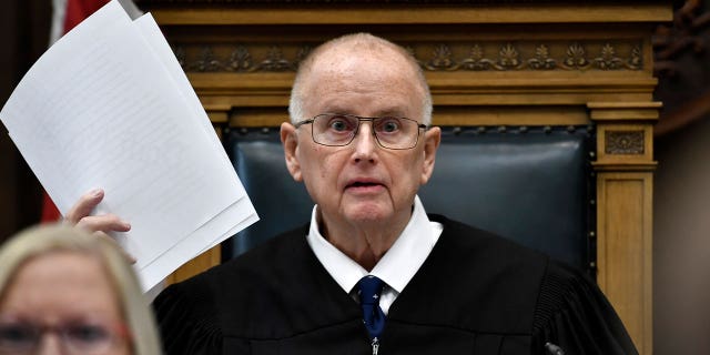 Judge Bruce Schroeder speaks to issues on jury instruction during Kyle Rittenhouse's trial at the Kenosha County Courthouse on Nov. 15, 2021 in Kenosha, Wisconsin. (Photo by Sean Krajacic-Pool/Getty Images)