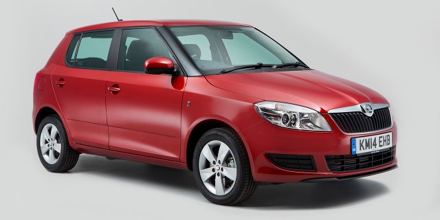 The Skoda Fabia weighs around 2,400 pounds.