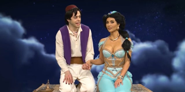 The two sparked romance rumors after Kardashian appeared as the host of "Saturday Night Live."