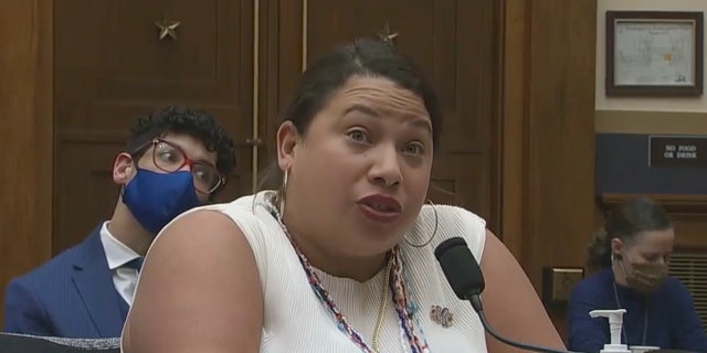Stephanie Loraine Piñeiro, co-executive director of Florida Access Network, testifying before the House Judiciary Committee on Nov. 4, 2021
