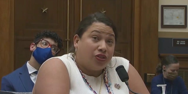 Stephanie Loraine Piñeiro, co-executive director of Florida Access Network, testifying before the House Judiciary Committee on Nov. 4, 2021