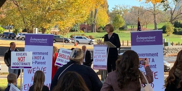 Crowd gathers for Independent Women's Network rally on Capitol Hill Nov. 16, 2021, in Washington, D.C.