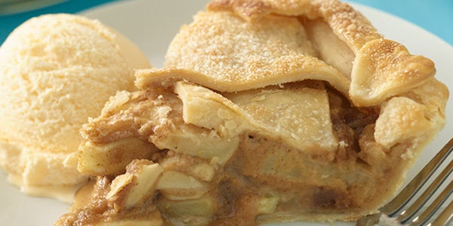 Skippy’s peanut butter apple pie will please a crowd. 