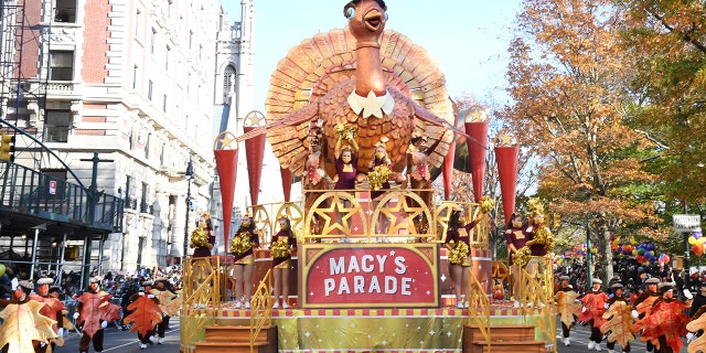 A view of the 95th Macy's Thanksgiving Day Parade on November 25, 2021, in New York City.