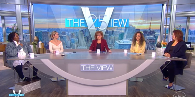 "The View" co-hosts Whoopi Goldberg, Sara Haines, Joy Behar, Sunny Hostin and Ana Navarro (Screenshot/ABC)