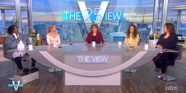 "The View" co-hosts Whoopi Goldberg, Sara Haines, Joy Behar, Sunny Hostin and Anna Navarro (Screenshot/ABC)