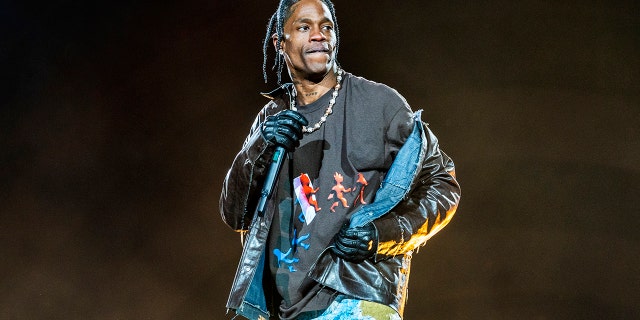 Travis Scott performs during 2021 Astroworld Festival at NRG Park on November 05, 2021 in Houston, Texas.