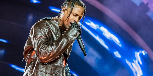 Travis Scott performs during 2021 Astroworld Festival at NRG Park on Nov. 5, 2021, in Houston, Texas.