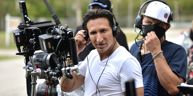 Director and actor William DeMeo is seen on the set of the series 'Gravesend' on April 02 in Miami, Fla.