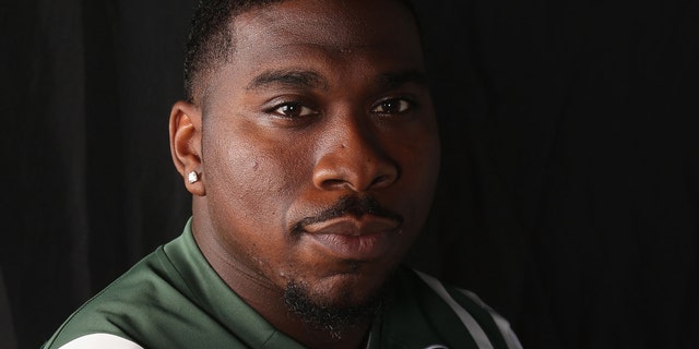 Running Back Zac Stacy of the New York Jets appears in a portrait on June 16, 2015, in Florham Park, New Jersey.