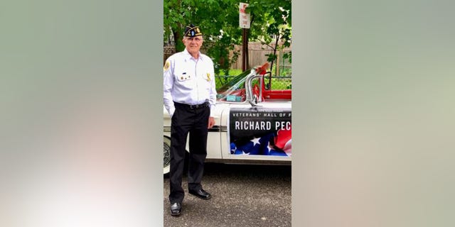 Vietnam veteran Richard Pecci of Hastings-on-Hudson, New York, ahead of his town's Memorial Day Parade in 2019.