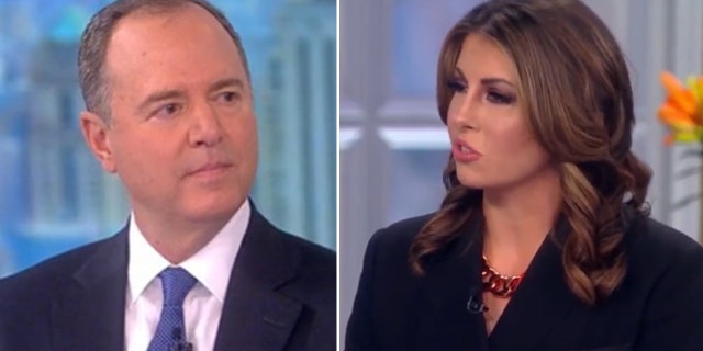 Adam Schiff and Morgan Ortagus clash on ABC's "The View" over Schiff's promotion of the debunked Steele dossier. (Screenshot/ABC)