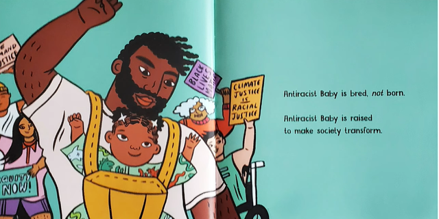 YouTube screenshot of "Antiracist Baby" book.
