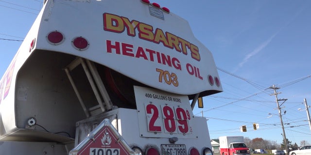 Dysart's Heating Oil Truck in Bangor, Maine