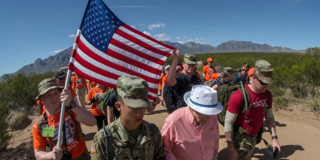 Skardon participates in the Bataan Memorial Death March in 2018. (Ken Scar/U.S. Army Cadet Command (Army ROTC))