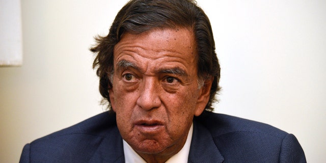 Former New Mexico Gov. Bill Richardson gives an interview in Yangon, Burma, in January 2018.