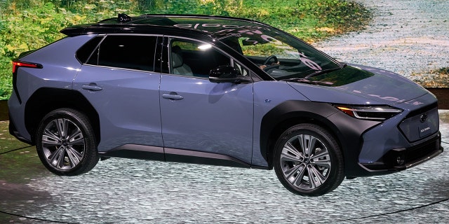 The Subaru Solterra is mechanically identical to the Toyota bZ4X, but features modified styling and trim.
