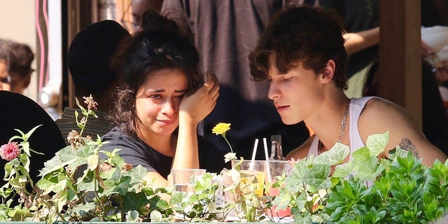 Mendes was seen comforting a crying Cabello in September.