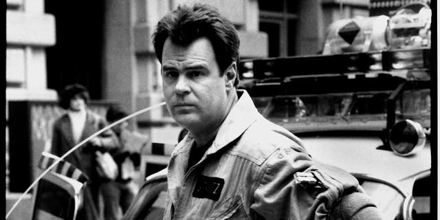 L'acteur Dan Aykroyd pendant qu'il travaillait sur le film "Chasseurs de fantômes II"