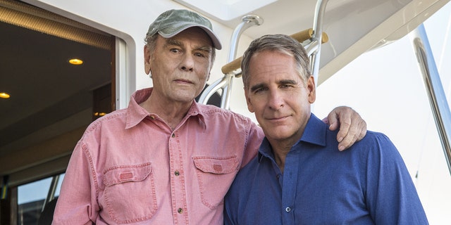 Behind the scenes of the CBS series "NCIS: New Orleans." Pictured L-R: Dean Stockwell and Scott Bakula