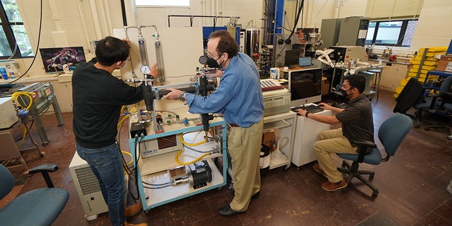 Ford researchers are working with Purdue University to develop a high-power electric car charging cable.