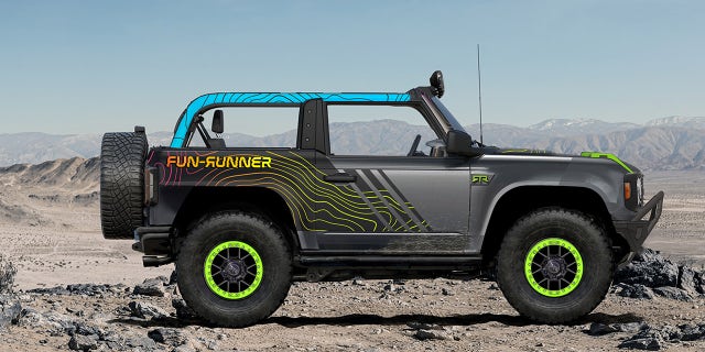 The Fun-Runner was designed by Vaughn Gittin Jr's RTR, which also races Broncos off-road.