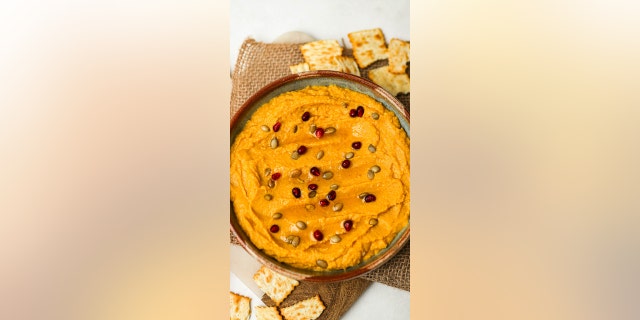 ‌Emily Eggers at legallyhealthyblonde.com shares her Savory Pumpkin Hummus recipe with Fox News. (Emily Eggers/legallyhealthyblonde.com)