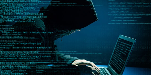 A hacker attacks the internet