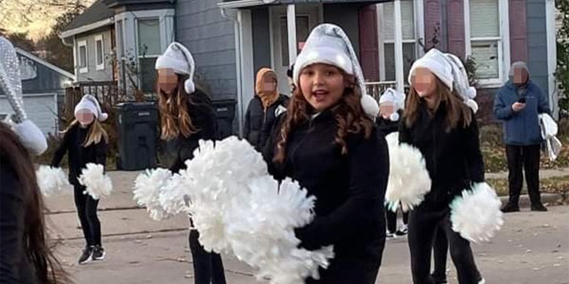 Jessalyn Torres, 11, is seen at the Waukesha Christmas Parade last Sunday in Wisconsin.