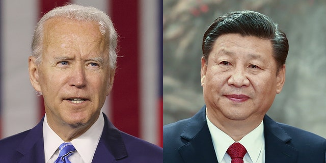 Presidents Joe Biden and Xi Jinping.