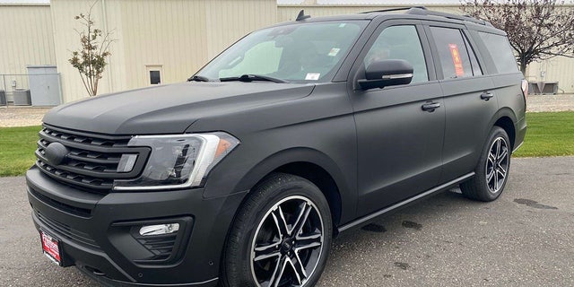 All of the trucks have matte black wraps.