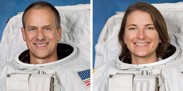 NASA astronauts Thomas Marshburn and Kayla Barron were slated to perform a spacewalk to replace a faulty antenna system.
