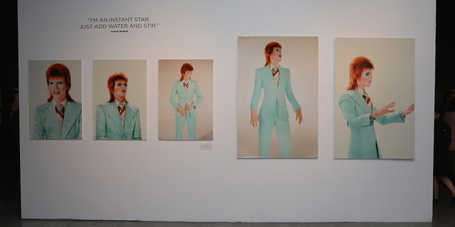 A general picture of the atmosphere during the Mick Rock exhibition StarMan at the Photo Museo Cuatro Caminos on March 28, 2018 in Mexico City, Mexico.