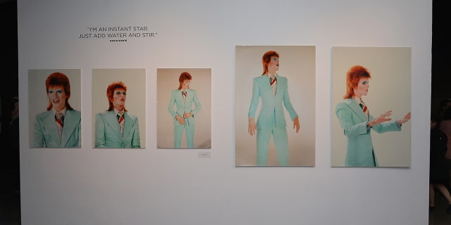 A general picture of the atmosphere during the Mick Rock exhibition StarMan at the Photo Museo Cuatro Caminos on March 28, 2018 in Mexico City, Mexico.