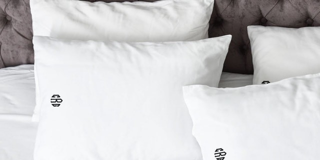 Monogrammed pillows from American Home USA. (American Home USA)
