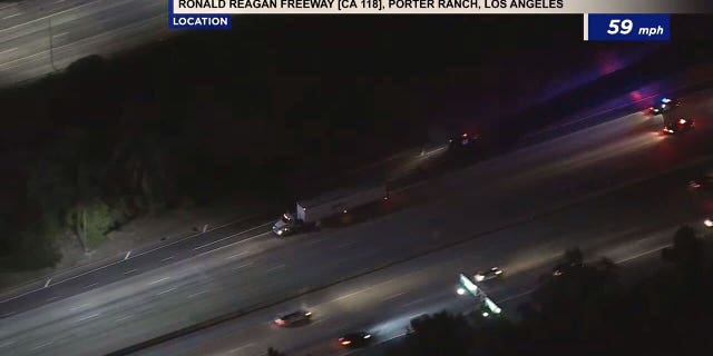 A driver of an allegedly stolen 18-wheeler led police on a slow speed, hours-long pursuit through the Los Angeles area on Wednesday night, according to reports.